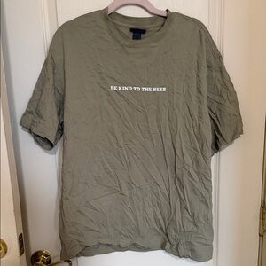 H&M Sage Green Bee Kind T-Shirt
